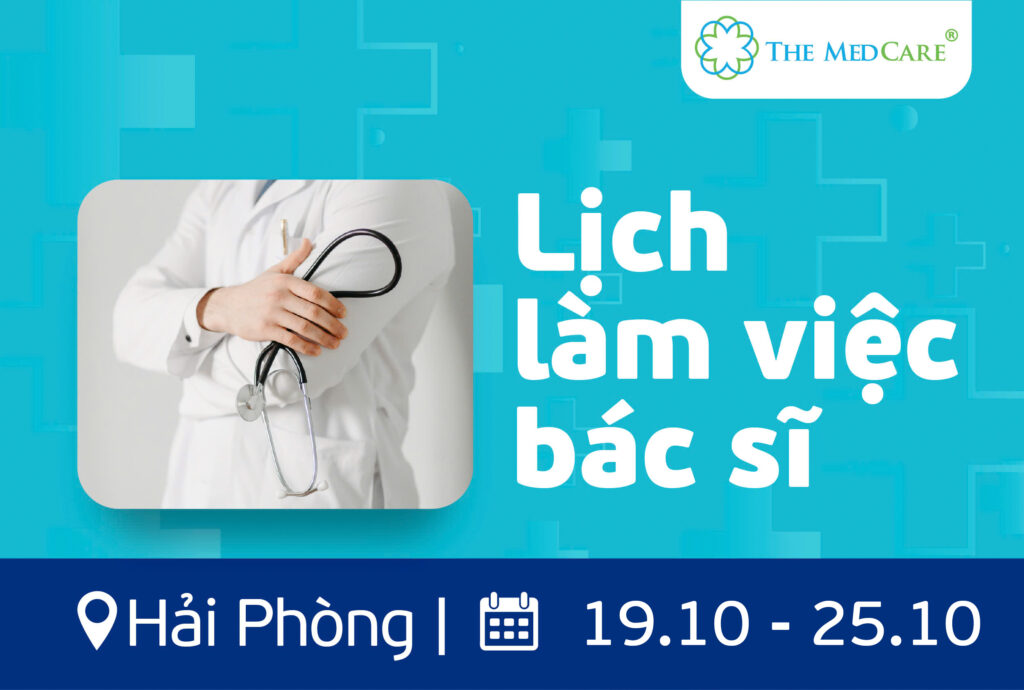 lịch khám bác sĩ chi nhánh Hải Phòng